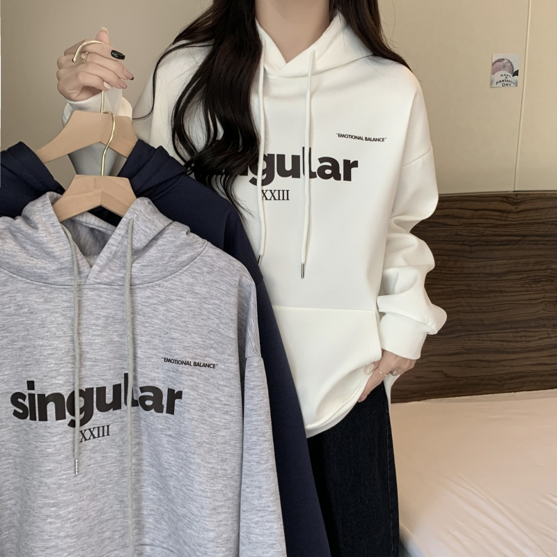 Real shot, real price, plus velvet and thickened 400g composite silver fox velvet Korean style sweater women's autumn and winter round neck