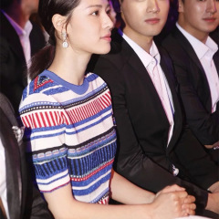 Star matching Pullover slim ice silk T-shirt women's short sleeve summer Rainbow Stripe thin large size top