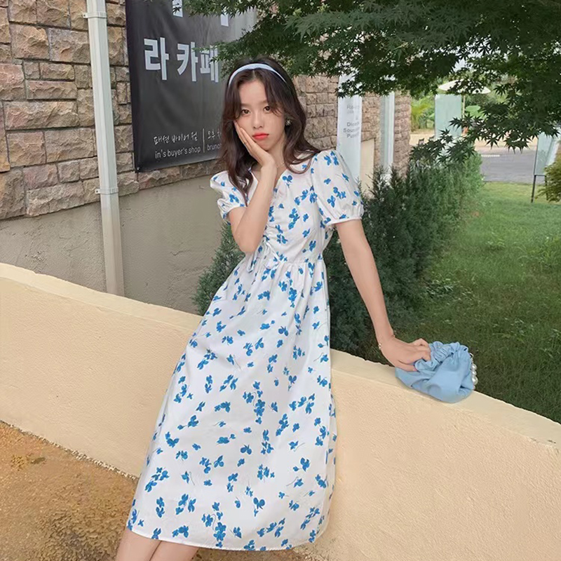 French Gentle First Love Platycodon Skirt 2023 Summer Girl Date Vacation Style Seaside Photo Dress