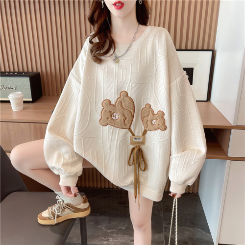 After the real shot, the new 2023 wrap collar jacquard new mid-length style stitching thin section long-sleeved sweater women's fashion