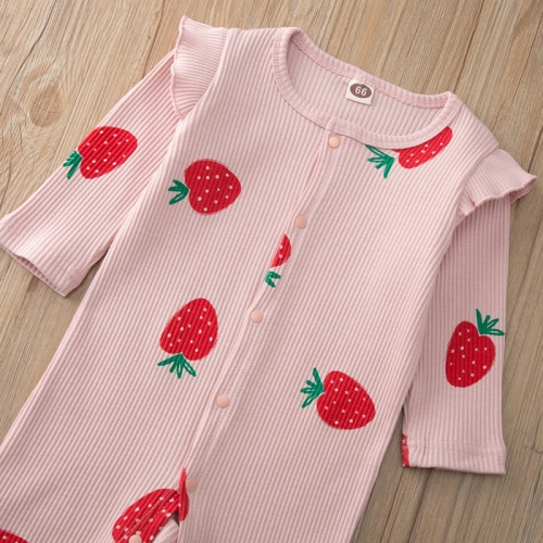 Baby girl's Jumpsuit spring and autumn long sleeve cotton baby baby's Romper