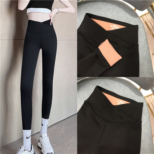 Letight pants with cross high waist and hip and leggings