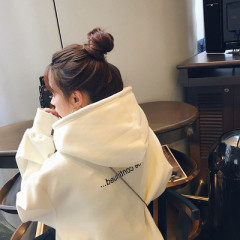 Hooded sweater women autumn winter 2020 new Korean loose student clothes Plush thickened Long Sleeve Jacket