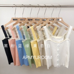 New lace vest in early spring