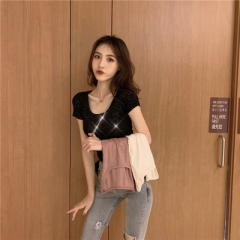 Summer new shiny short sleeve T-shirt for women