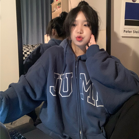 Fat MM plus velvet 30 cotton 65 polyester fiber 5 spandex zipper jacket sweater plus suede pure cotton Chinese cotton composite
