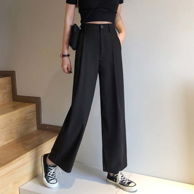 Wide leg pants women's high waisted and sagging high waist in spring and Autumn