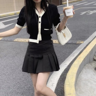 Sweeter than first love, gentle outerwear, knitted cardigan, women's thin section, thin short top, summer