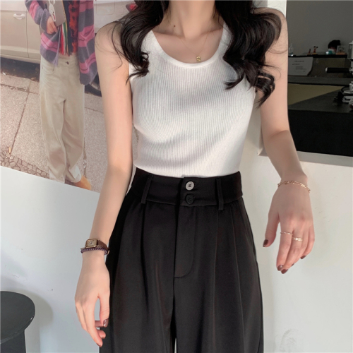 Real price spring and Summer Student Korean version of the new slim sleeveless knitted vest for women