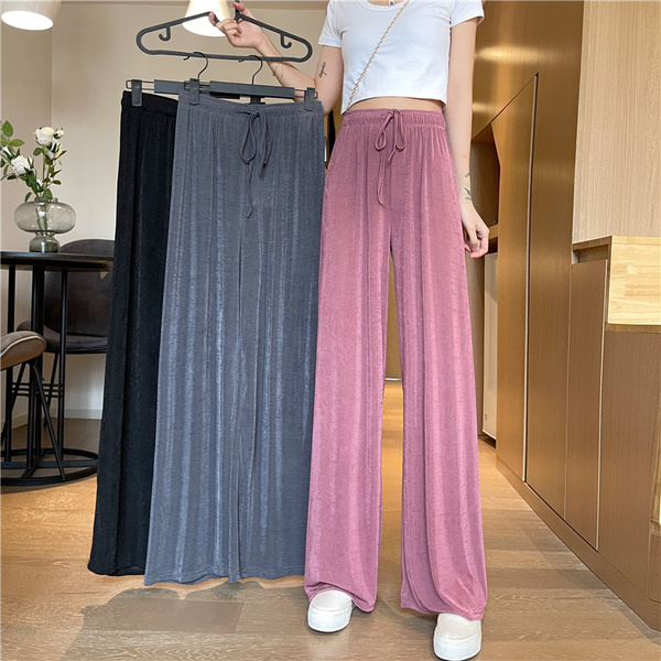 Real price new spring and summer Korean ice silk pants