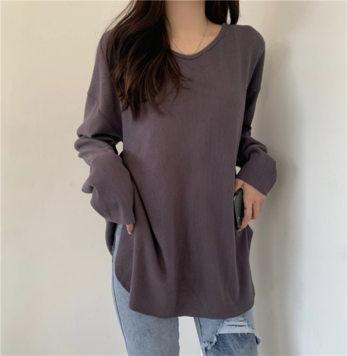 Real shot real price new lazy style oversize loose long super thick T-shirt