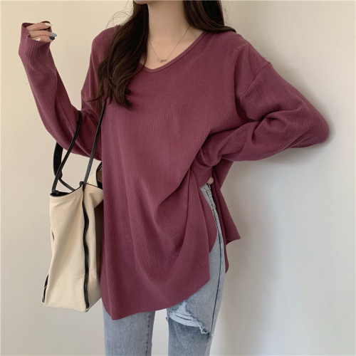 Real shot real price new lazy style oversize loose long super thick T-shirt