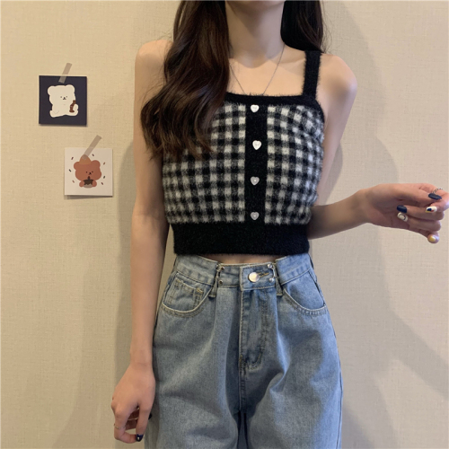 Real price new Hanfeng plaid with versatile knitting sling
