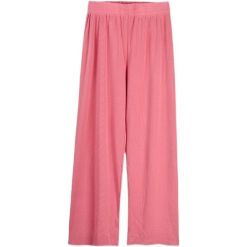 Spring and summer 2021 new drop feeling wide leg pants women's high waist loose straight floor sports casual pants
