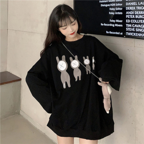 Autumn dress Korean loose round neck salt series sweater women's fashion new autumn versatile Long Sleeve Jacket