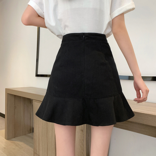 Real auction real price ~ Ruffle Skirt children 2021 spring and summer high waist slim A-line fishtail skirt student skirt