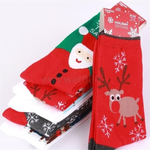Long Christmas stockings Comfortable Christmas stockings 2018 Cartoon Santa Claus Christmas tree deer head Snowman stockings Christmas stockings