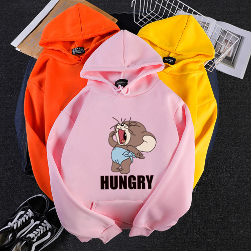 Autumn and winter new Korean plush and thickened net Hooded Sweater outerwear for women