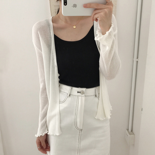 Real-price Korean version of chic style simple self-cultivation knitted suspender waistcoat ladies bottom shirt