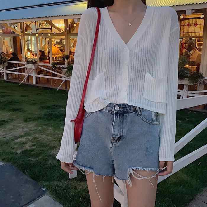 Women's Knitted Sweaters Summer 2019 New Korean Version Loose Air Conditioning Shirt Overcoat with Open Shirt Overcoat and Thin Sunscreen Shirt Overcoat