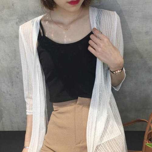 Real price without reduction of quality inspection Korean suspender waistcoat women show thin pure color retro undercoat tide