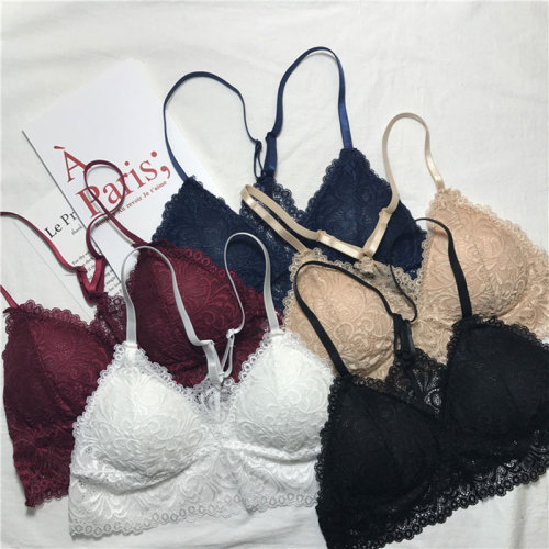 Real-price steel ring gathered to wrap girls with breast cushion Lace Sexy wrap chest to prevent smooth back