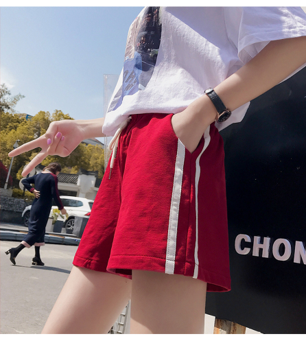 Actual Shot ~Strange Girl Sports Shorts Female Summer Loose BF Student Korean Version Baitao Slim Leisure Hot Pants