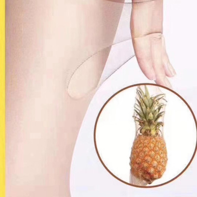 New net pineapple stockings cut velvet stockings at will Ladies Sexy pure color can not drop crotch pantyhose