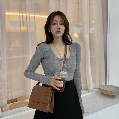 Real-price 2019 new sexy low-chest display, body-building, solid-color bottom T-shirt jacket