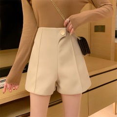 Real photo, real price, autumn and winter, new high waist, wide foot shorts, all kinds of outerwear boot pants