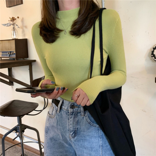 Real photo, real price, all kinds of half turtleneck, bottoming sweater, top, slim, autumn and winter, long sleeve knitwear, female