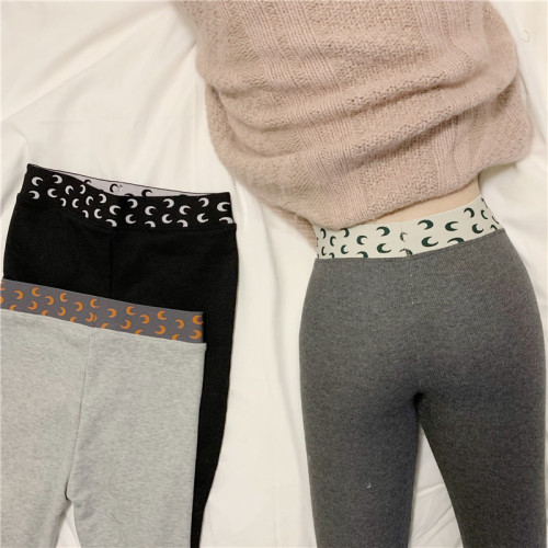 Real price autumn and winter new moon high waist pants show thin in leggings and pencil pants