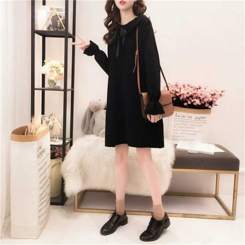 New French knitwear maternity nursing dress women's spring French victorian vintage skirt