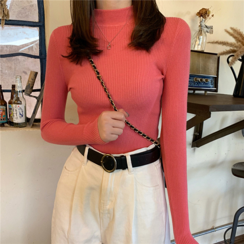 Real photo, real price, all kinds of half turtleneck, bottoming sweater, top, slim, autumn and winter, long sleeve knitwear, female