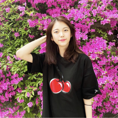 ~Summer lovely sweet black and white cherry Short Sleeve T-Shirt Top retro academic style 21