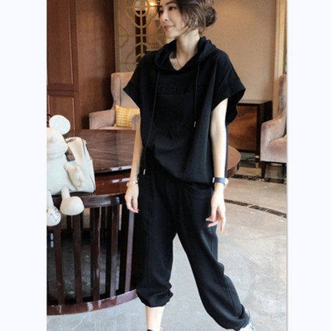 Age reducing western style sports suit women's pants fashion leisure two piece suit temperament spring and summer  new European station