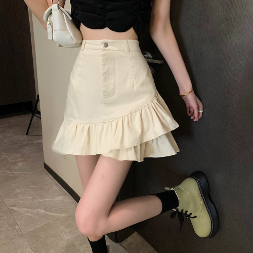 Real price ~ women's skirt with ruffles in 2021 summer