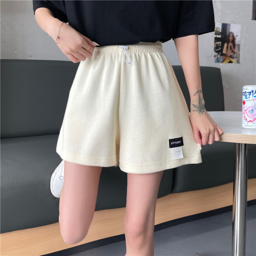Real photos of mini summer new Korean loose casual show thin wide leg shorts for women
