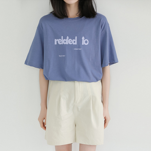 Real shot short sleeve T-shirt women's new design in summer