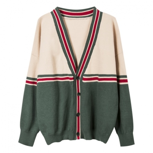 2021 autumn new loose V-neck knitted cardigan coat is very beautiful, net red, lazy style, sweater is fashionable