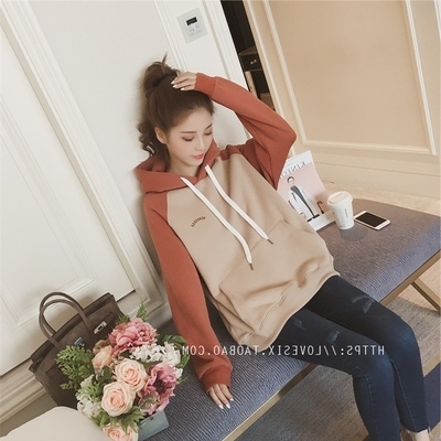 2020 Plush thickened ins sweater women's new student Korean fashion long sleeve loose ulzzang hood