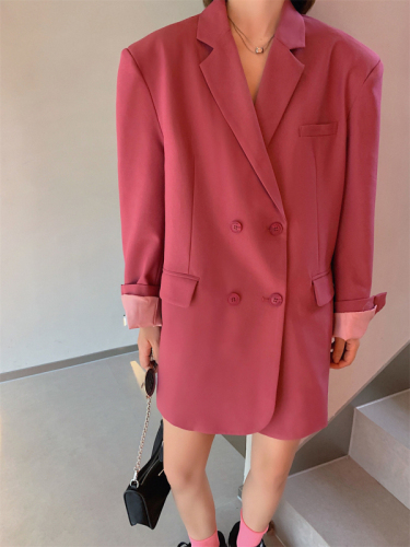 Real shot real price high sense fried street early autumn new leisure shoulder pad suit coat