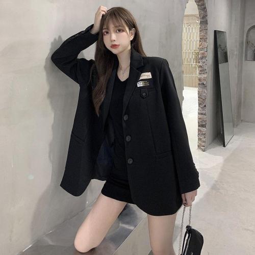 Design sense Lapel suit coat women  autumn winter Korean version British style fashion fried street net red coat women's suit