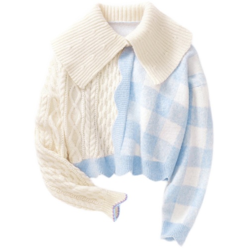 XIAO LI设计师系列珺乐町筱绵云毛衣女早秋新款长袖毛针织衫