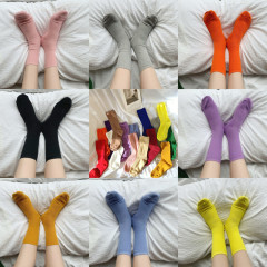 Real price wind multicolor autumn and winter versatile socks women's socks cotton socks