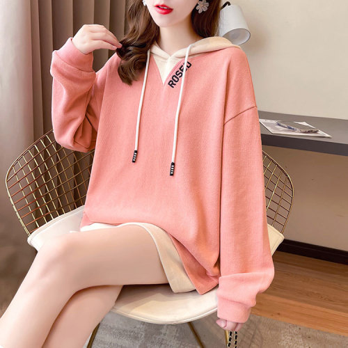 Real shooting super fire fried Street cotton large size spring and autumn thin long sleeve sweater women's design jacket