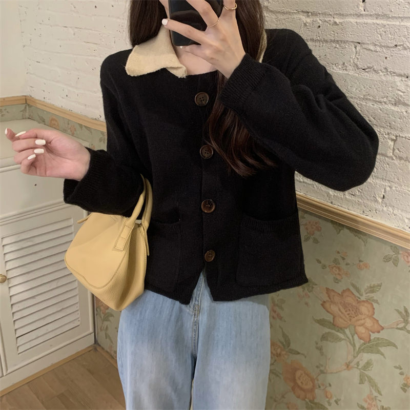 Real shooting and real price new version of lazy style design, loose autumn and winter cardigan coat