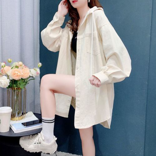 Fried Street cotton large size women's clothing spring and autumn thin long sleeve sweater women's Korean loose design shirt coat