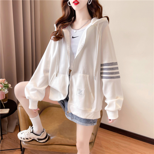 Real shot hooded net red guards women's thin Korean loose coat small man lazy wind in spring and Autumn
