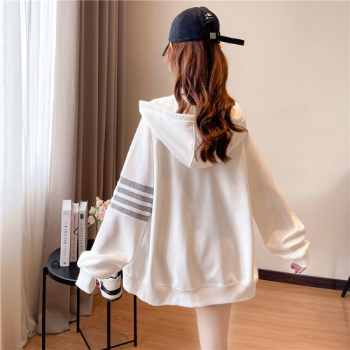 Real shot hooded net red guards women's thin Korean loose coat small man lazy wind in spring and Autumn